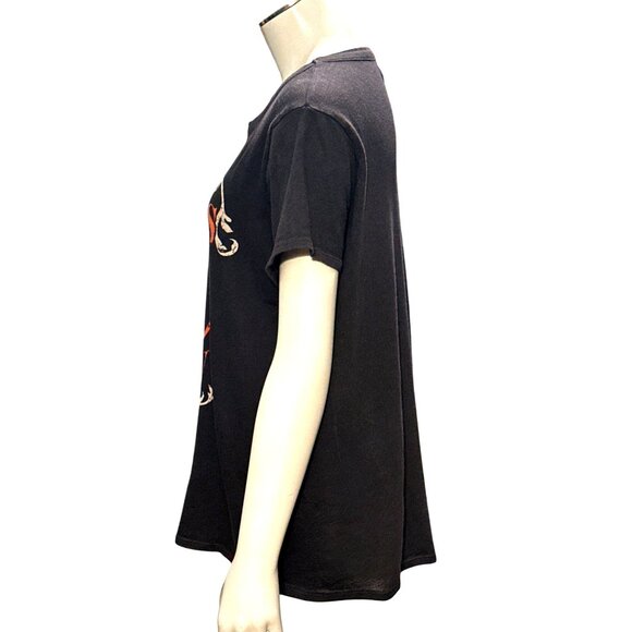 CCC Vintage Janis Joplin Graphic Tee Shirt Size Medium All Cotton Brown - Picture 2 of 9